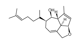 (5S)-5β-[(R)-1,5-Dimethyl-4-hexenyl]-4,5,6,6aβ,8aα,8bα-hexahydro-2H-azuleno[1,8-bc]furan-6β-ol Structure