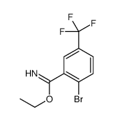ethyl 2-bromo-5-(trifluoromethyl)benzenecarboximidate结构式