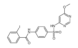 2-iodo-N-[4-[(6-methoxypyrimidin-4-yl)sulfamoyl]phenyl]benzamide Structure