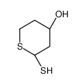 (2R,4R)-2-sulfanylthian-4-ol结构式