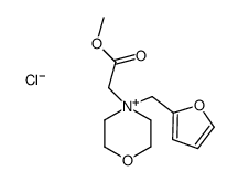 methyl 2-[4-(furan-2-ylmethyl)morpholin-4-ium-4-yl]acetate,chloride Structure