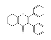 2,3-diphenyl-5,6,7,8-tetrahydrochromen-4-one Structure