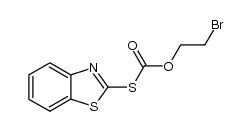 2-(2-bromo-ethoxycarbonylsulfanyl)-benzothiazole Structure