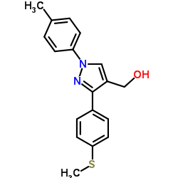 (3-(4-(METHYLTHIO)PHENYL)-1-P-TOLYL-1H-PYRAZOL-4-YL)METHANOL图片