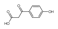 3-(4-hydroxyphenyl)-3-oxopropanoic acid structure