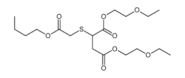 bis(2-ethoxyethyl) 2-(2-butoxy-2-oxoethyl)sulfanylbutanedioate Structure
