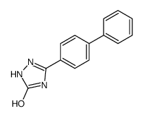 5-(4-phenylphenyl)-1,2-dihydro-1,2,4-triazol-3-one结构式