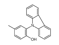 2-(9H-咔唑-9-基)-4-甲基苯酚结构式