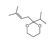 2-(3-methylbut-2-enyl)-2-propan-2-yl-1,3-dioxane Structure