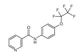 N-[4-(1,1,2,2,2-pentafluoroethoxy)phenyl]pyridine-3-carboxamide Structure