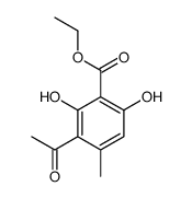 ethyl 3-acetyl-2,6-dihydroxy-4-methylbenzoate Structure