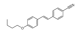 4-[2-(4-butoxyphenyl)ethenyl]benzonitrile Structure
