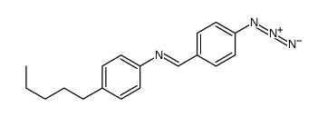 1-(4-azidophenyl)-N-(4-pentylphenyl)methanimine Structure