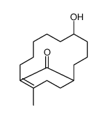 5-hydroxy-12-methylbicyclo[9.3.1]pentadec-11-en-15-one结构式