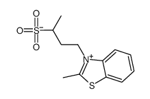 2-methyl-3-(3-sulphonatobutyl)benzothiazolium Structure