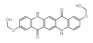 2,9-bis(hydroxymethoxy)-5,12-dihydroquinolino[2,3-b]acridine-7,14-dione结构式