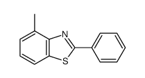Benzothiazole, 4-methyl-2-phenyl- (9CI) structure