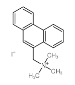 trimethyl-(phenanthren-9-ylmethyl)azanium结构式