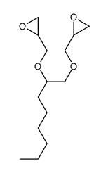 2-[1-(oxiran-2-ylmethoxy)octan-2-yloxymethyl]oxirane Structure