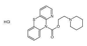2-piperidin-1-ylethyl pyrido[3,2-b][1,4]benzothiazine-10-carboxylate,hydrochloride结构式