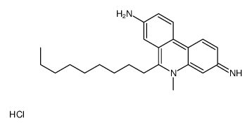 5-methyl-6-nonylphenanthridin-5-ium-3,8-diamine,chloride结构式