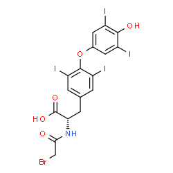 N-bromoacetylthyroxine结构式