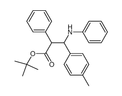 2-Phenyl-3-phenylamino-3-p-tolyl-propionic acid tert-butyl ester Structure