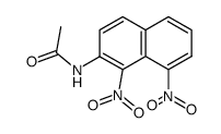 N-(1,8-dinitro-[2]naphthyl)-acetamide结构式