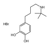 4-[4-(tert-butylamino)butyl]benzene-1,2-diol,hydrobromide Structure
