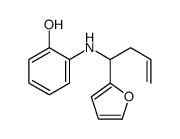 2-[1-(furan-2-yl)but-3-enylamino]phenol结构式