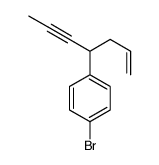 1-bromo-4-hept-1-en-5-yn-4-ylbenzene Structure