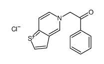 1-phenyl-2-thieno[3,2-c]pyridin-5-ium-5-ylethanone,chloride Structure
