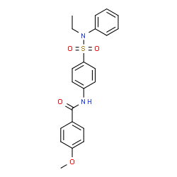 N-(4-{[ethyl(phenyl)amino]sulfonyl}phenyl)-4-methoxybenzamide Structure