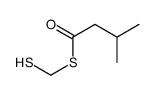 S-(sulfanylmethyl) 3-methylbutanethioate结构式