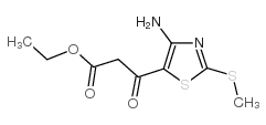 ETHYL 3-(4-AMINO-2-METHYLTHIOTHIAZOL-5-YL)-3-OXOPROPANOATE structure