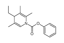 phenyl 4-ethyl-2,3,5-trimethyl-4H-pyridine-1-carboxylate结构式