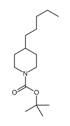 tert-butyl 4-pentylpiperidine-1-carboxylate Structure