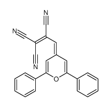 3-(2,6-diphenylpyran-4-ylidene)prop-1-ene-1,1,2-tricarbonitrile Structure