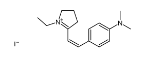 4-[(E)-2-(1-ethyl-3,4-dihydro-2H-pyrrol-1-ium-5-yl)ethenyl]-N,N-dimethylaniline,iodide结构式