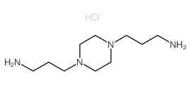 3-[4-(3-aminopropyl)piperazin-1-yl]propan-1-amine结构式