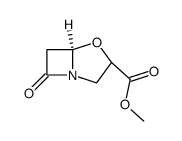 (5R)-7-oxo-(5rH)-4-oxa-1-aza-bicyclo[3.2.0]heptane-3ξ-carboxylic acid methyl ester Structure