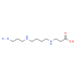 N(8)-2-carboxyethylspermidine结构式