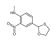2-(4'-methylamino-3'-nitrophenyl)-1,3-oxathiolane结构式