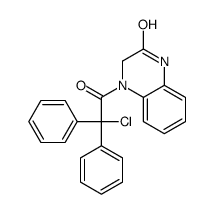 4-(2-chloro-2,2-diphenylacetyl)-1,3-dihydroquinoxalin-2-one Structure
