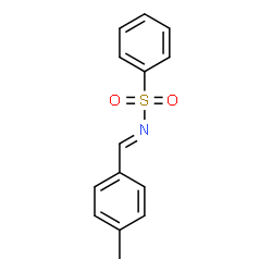 N-(4-METHYL-BENZYLIDENE)-BENZENESULFONAMIDE结构式