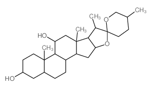 Tigogenin, 11.alpha.-hydroxy-结构式