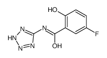 5-Fluoro-2-hydroxy-N-(2H-tetrazol-5-yl)benzamide结构式