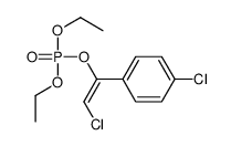 [2-chloro-1-(4-chlorophenyl)ethenyl] diethyl phosphate结构式