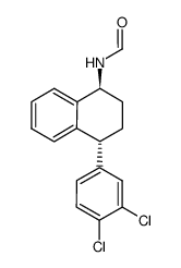 (1S,4R)-N-[4-(3,4-dichlorophenyl)-1,2,3,4-tetrahydro-naphthalen-1-yl]-formamide结构式