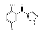 4-(5-BROMO-2-HYDROXYBENZOYL)PYRAZOLE结构式